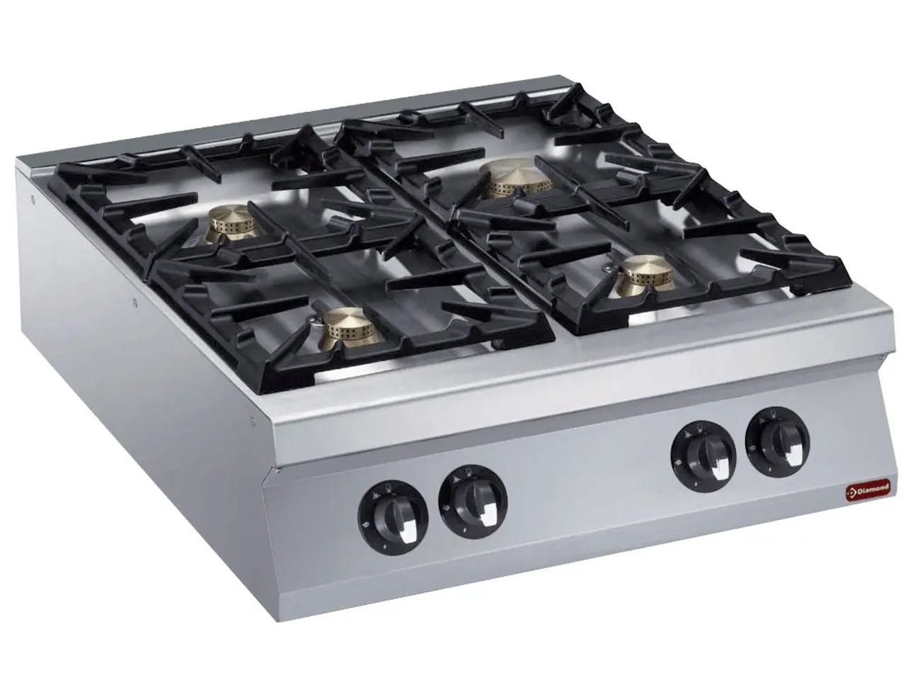 Billede 3 - Gaskomfur 4 blus – Flower Flame (1×10 kW & 3×6 kW)