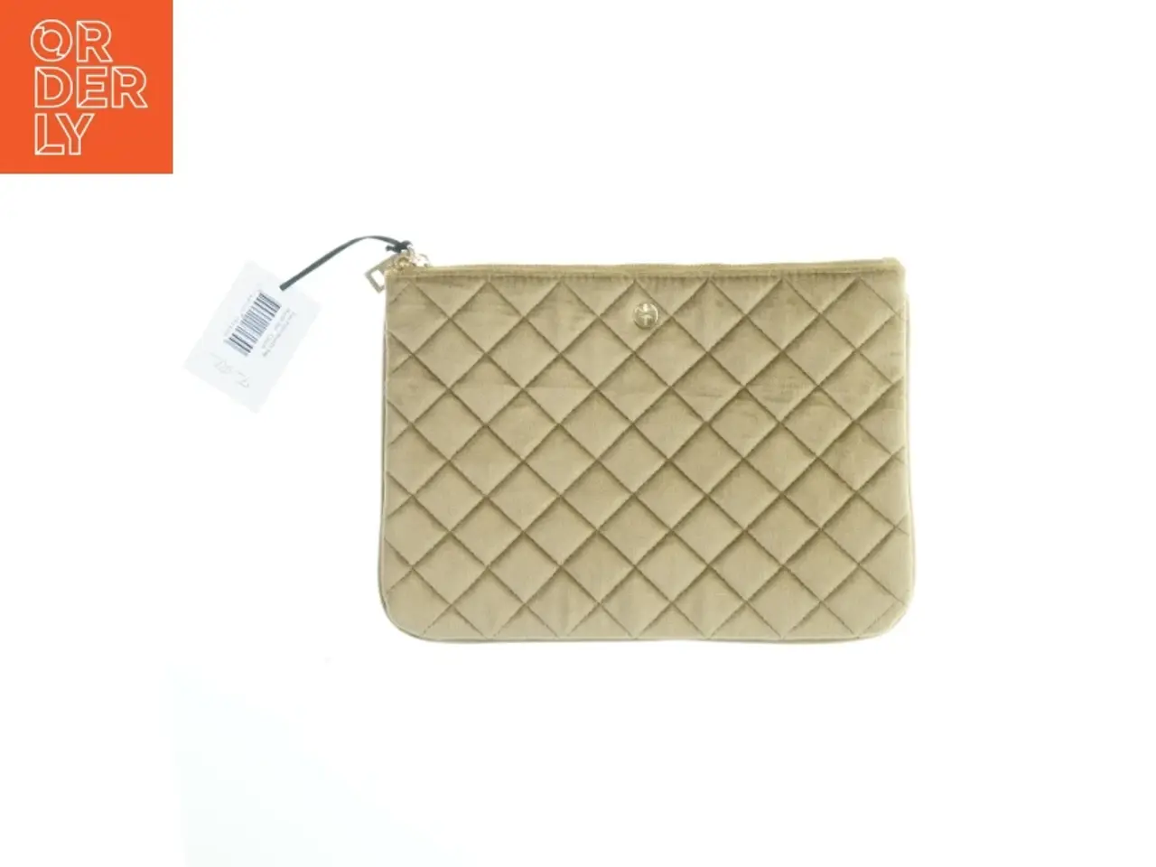 Billede 1 - Beige quiltet pung fra Fan Palm (str. 28x20 cm)
