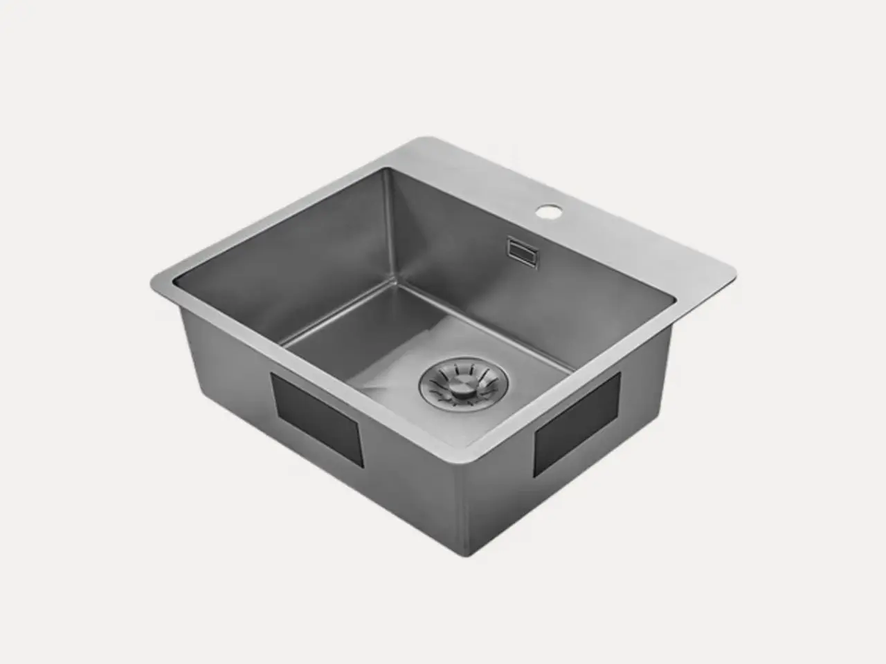 Billede 2 - Firkantet stålvask (3mm)
