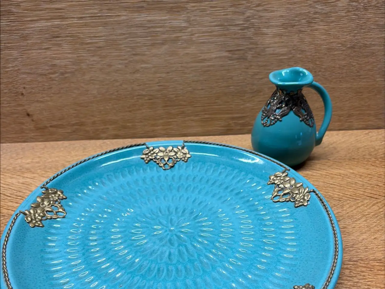Billede 1 - Antik fad og vase