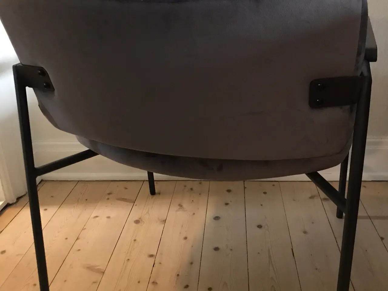 Billede 3 - Lænestol  med velour stof