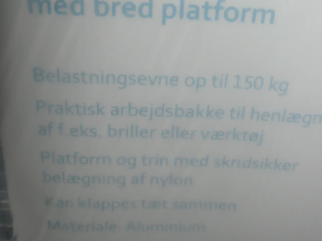 Billede 4 - Sikkerheds aluminium stige