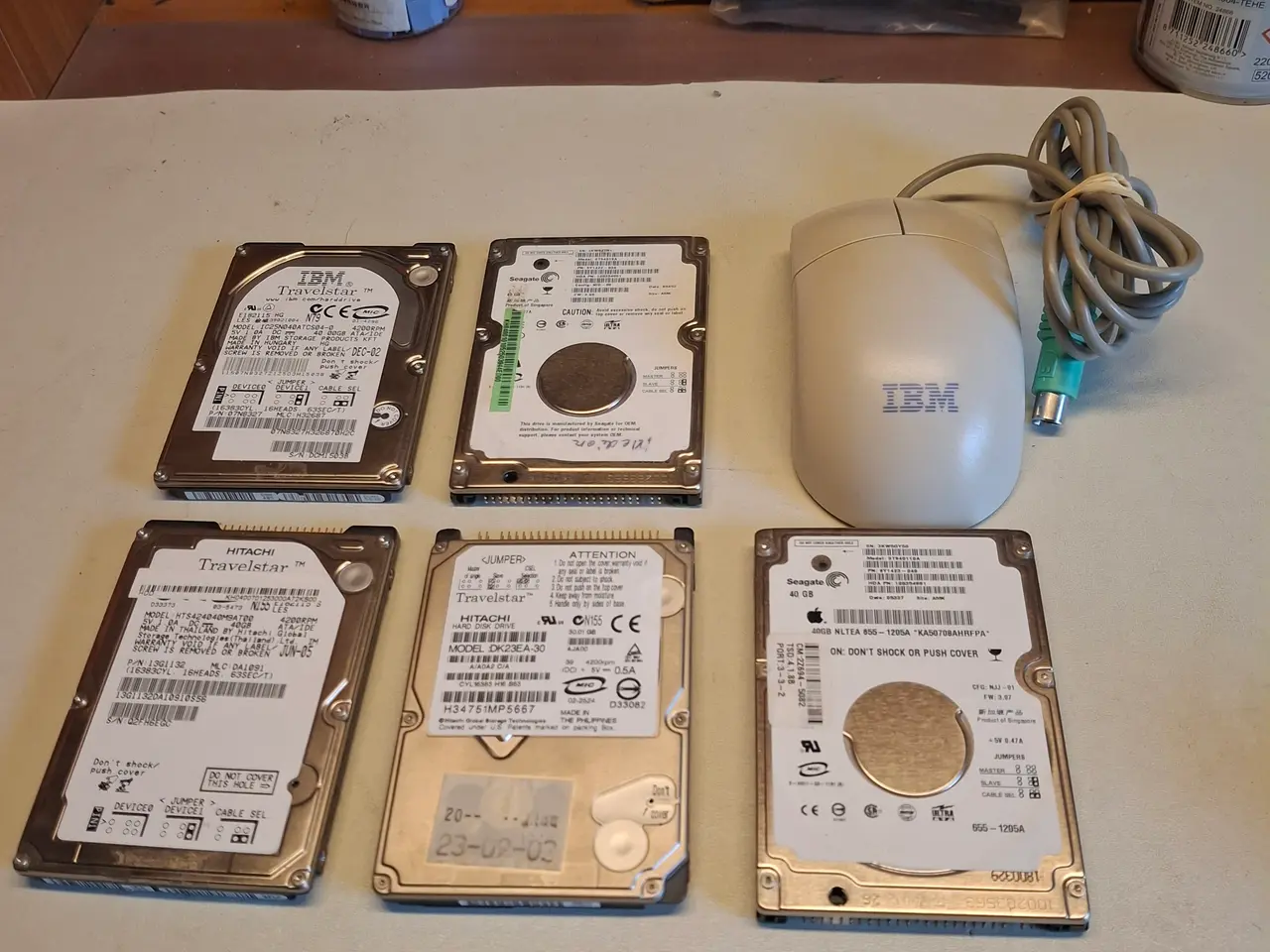 Billede 8 - 4 Stk. Harddisk  40 GB IDE  +  Harddisk 30 GB  mus
