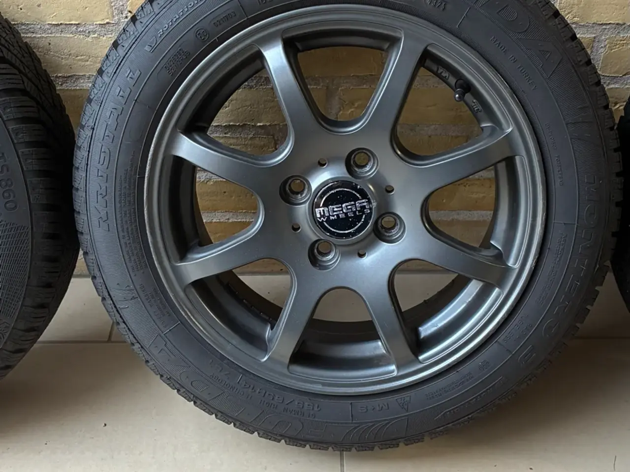 Billede 3 - Kia Picanto vinterdæk med fælge