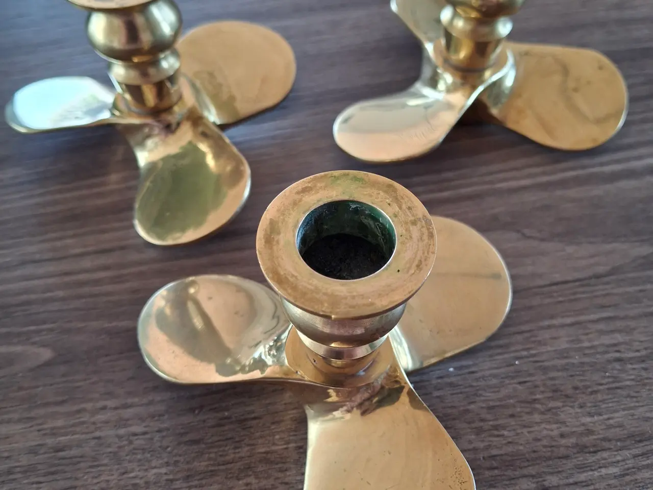 Billede 3 - Smukke velholdte skibs propeller messing