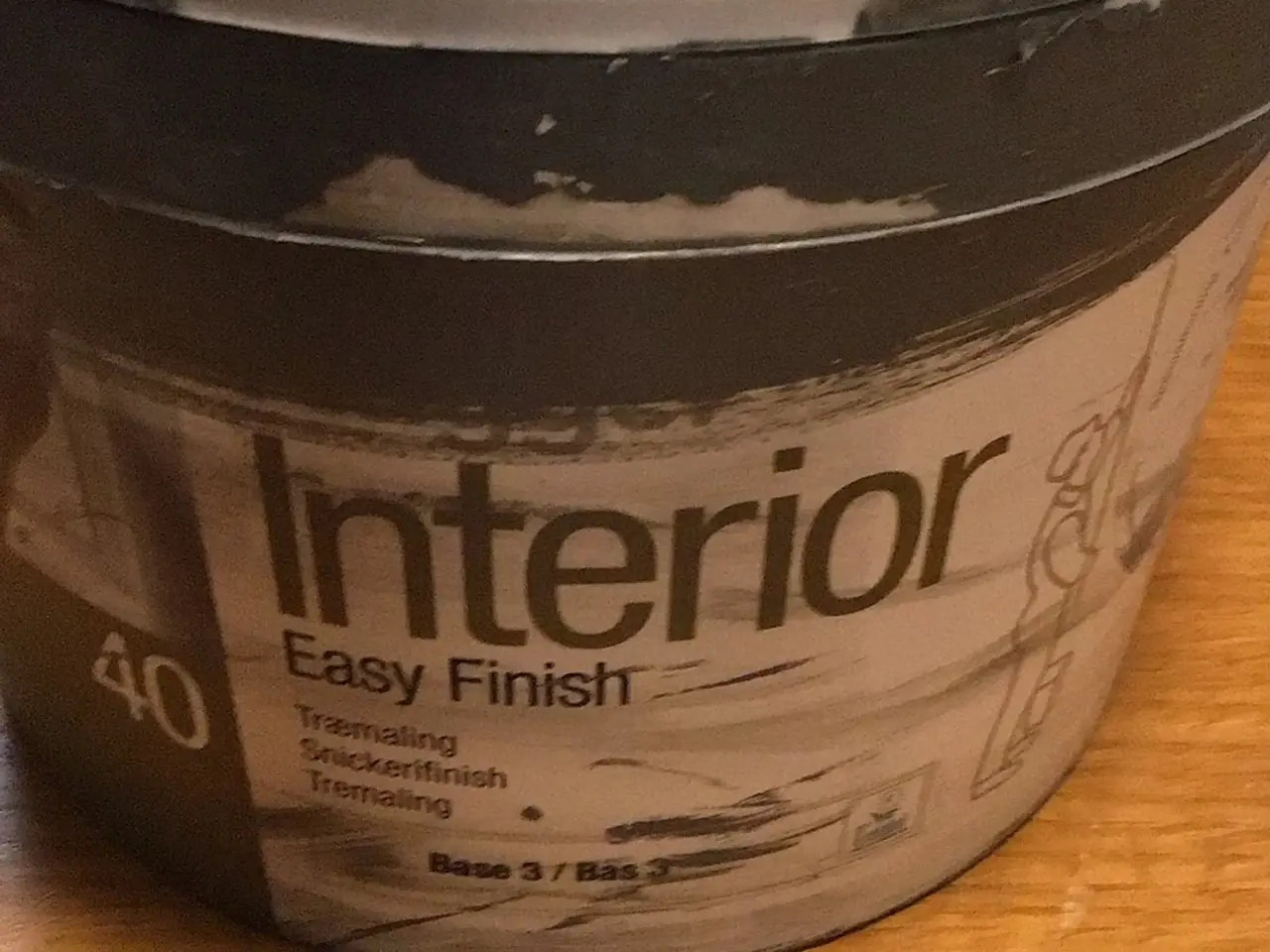 Billede 1 - 3 liter grå interiør maling 