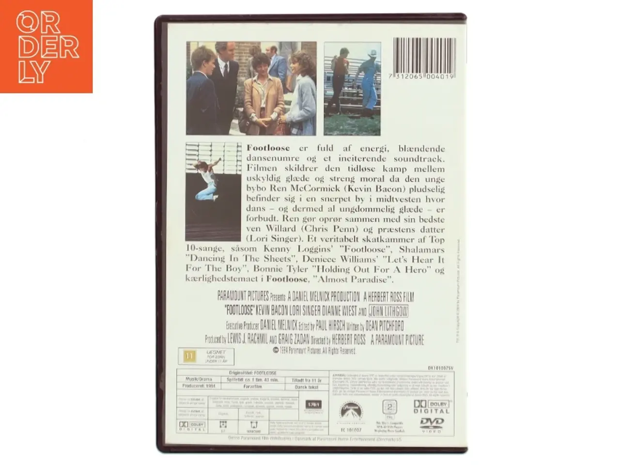 Billede 1 - Footloose med Kevin Bacon (DVD)