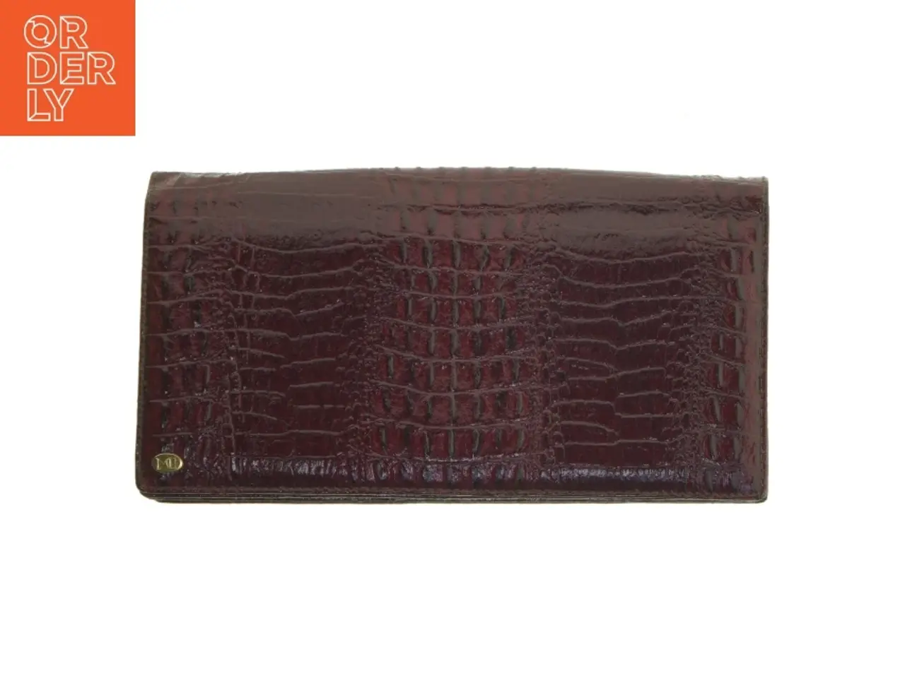 Billede 1 - Elegant pung med krokodillemønster (str. 26x14 cm)