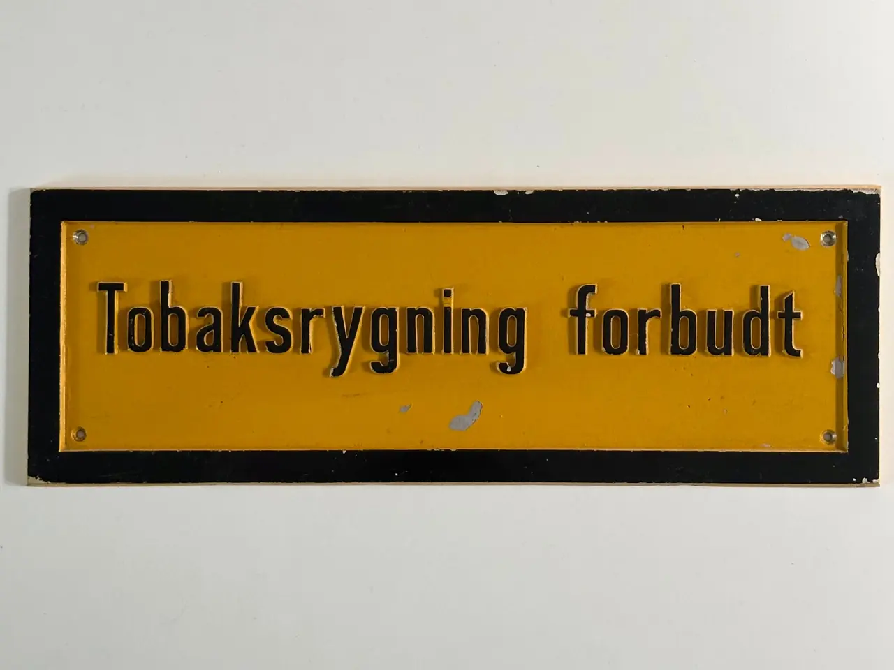 Billede 2 - Metalskilt, Tobaksrygning Forbudt