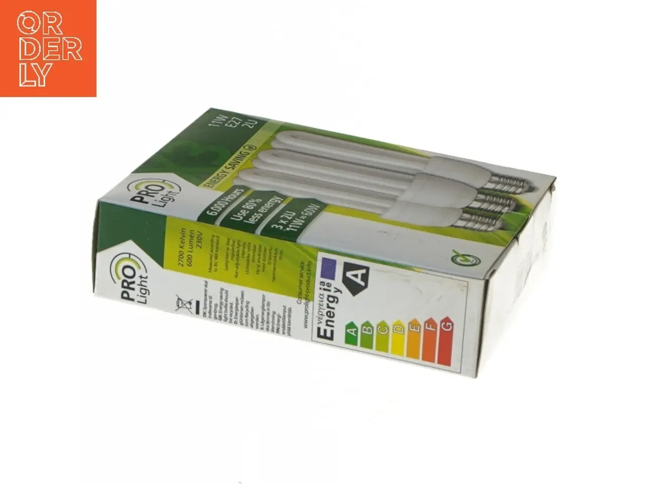 Billede 3 - Pro Light energisparepærer 11W E27 2U fra Pro Light (str. 15 cm)