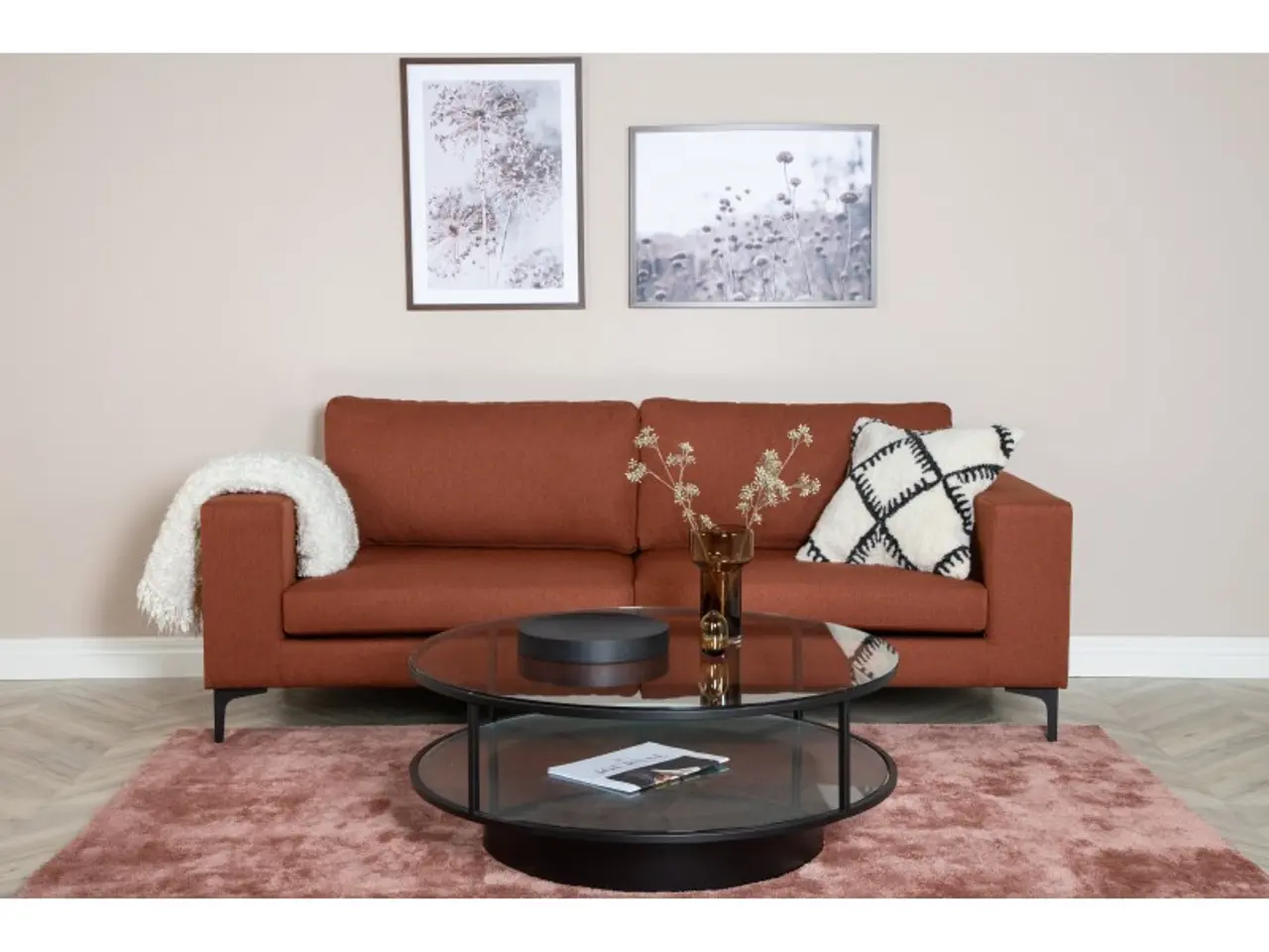 Billede 1 - Bolero 3 personers Sofa - Rød, Høj Komfort