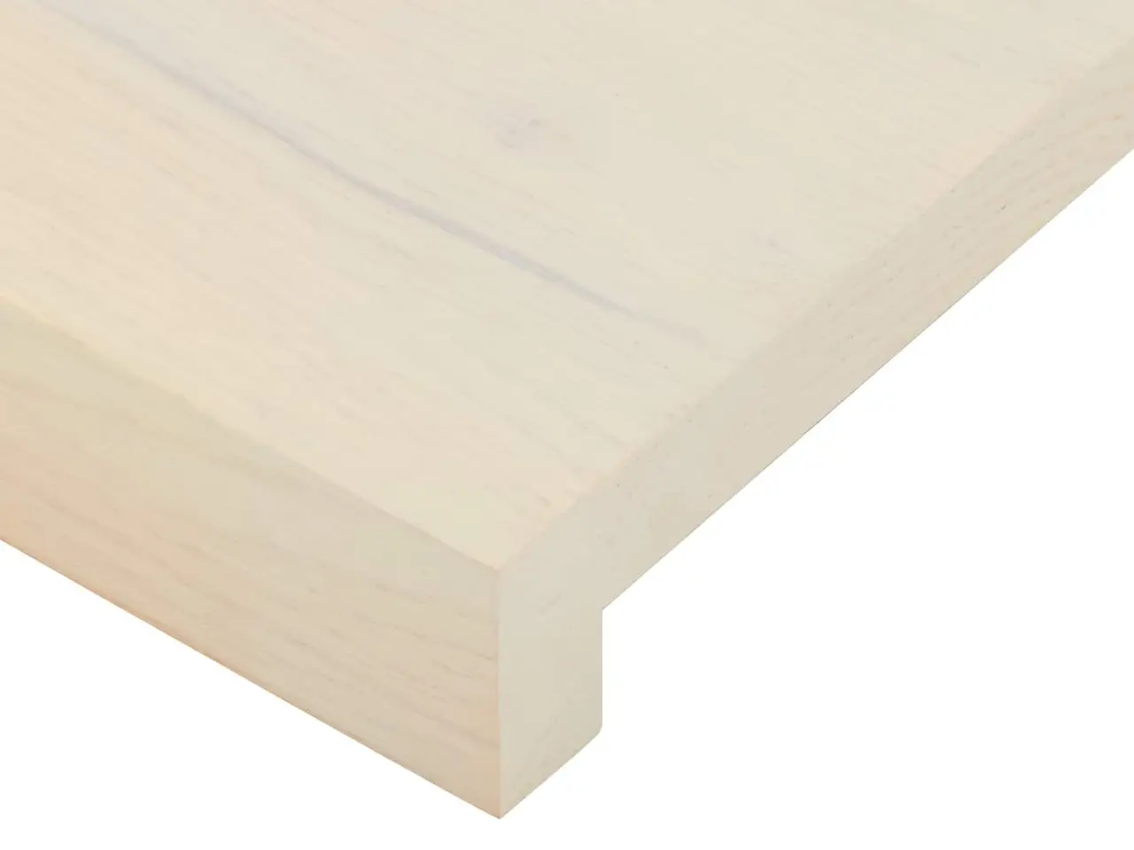 Billede 6 - Vindueskarme 2 stk. hvid 140 x 25 x 2 cm i massivt egetræ