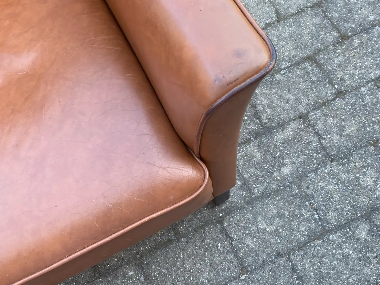 Billede 3 - Læder lænestol 