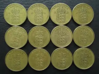 2 kr 1947-1959 Fr. IX komplet serie 12 stk