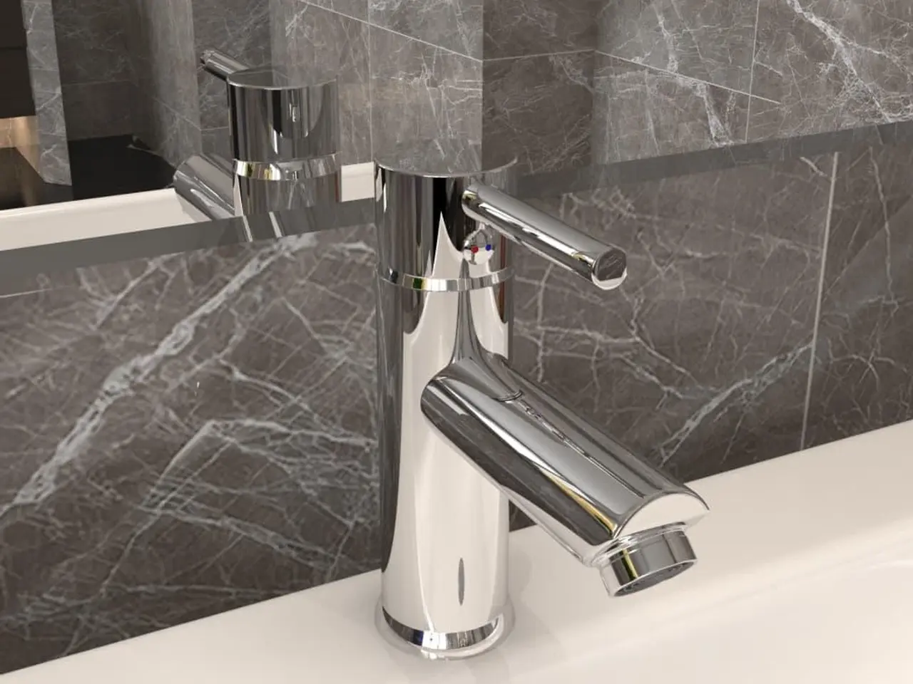 Billede 1 - Håndvaskarmatur 130 × 176 mm - kromfinish