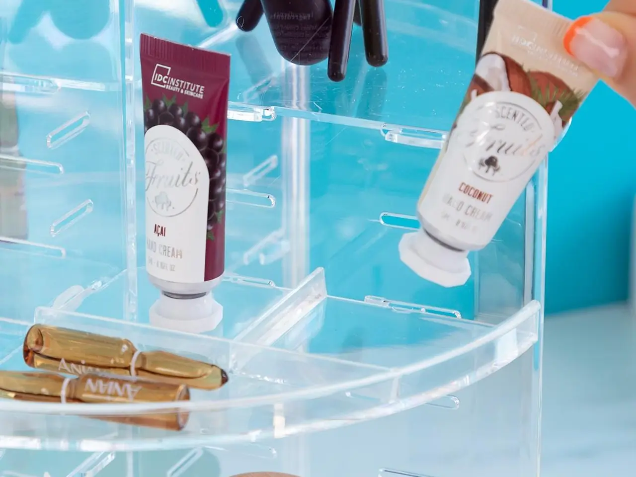 Billede 6 - Rolkup roterende makeup-ordner - gennemsigtig