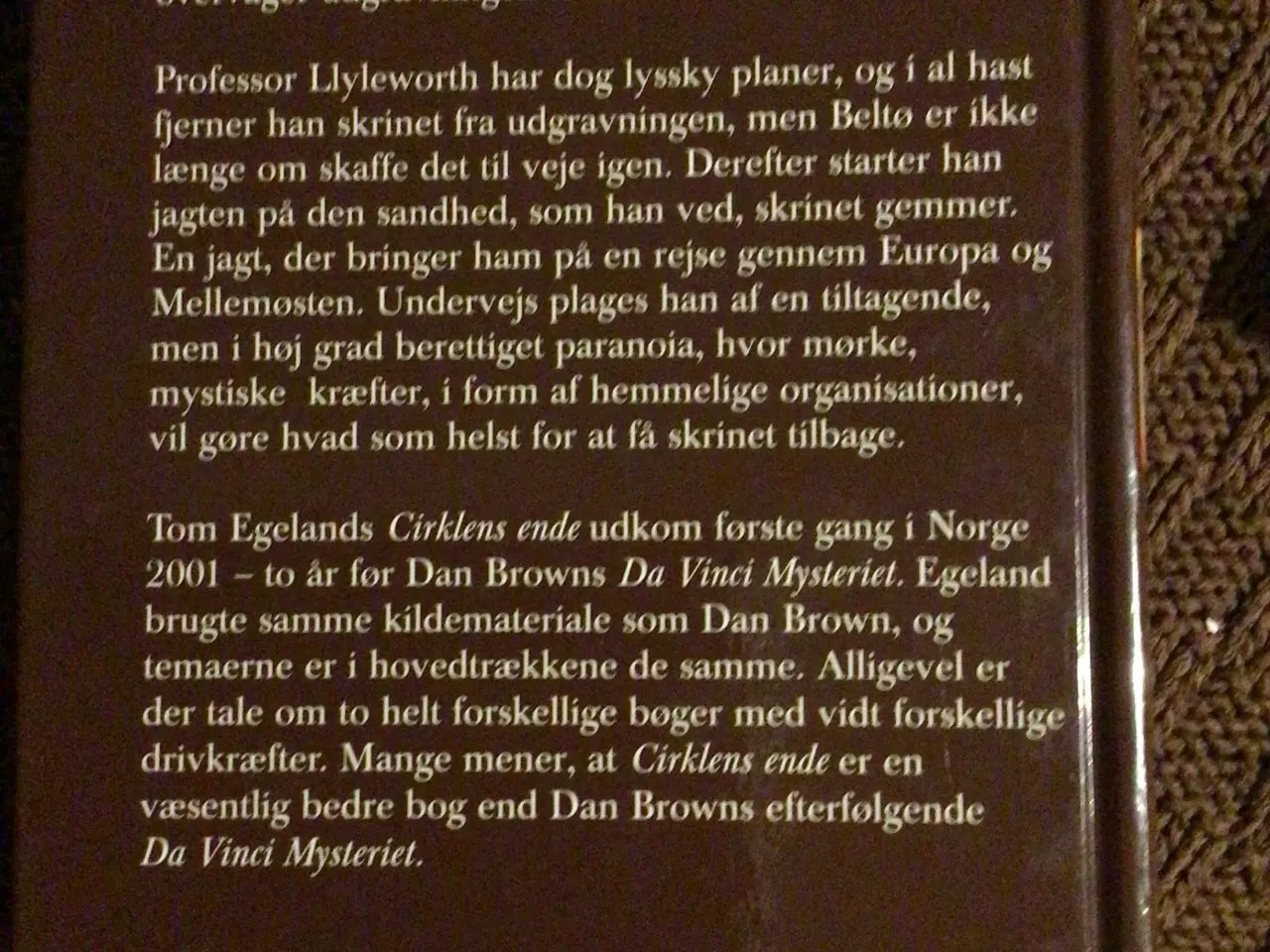 Billede 2 - Tom Egeland : Cirklens ende