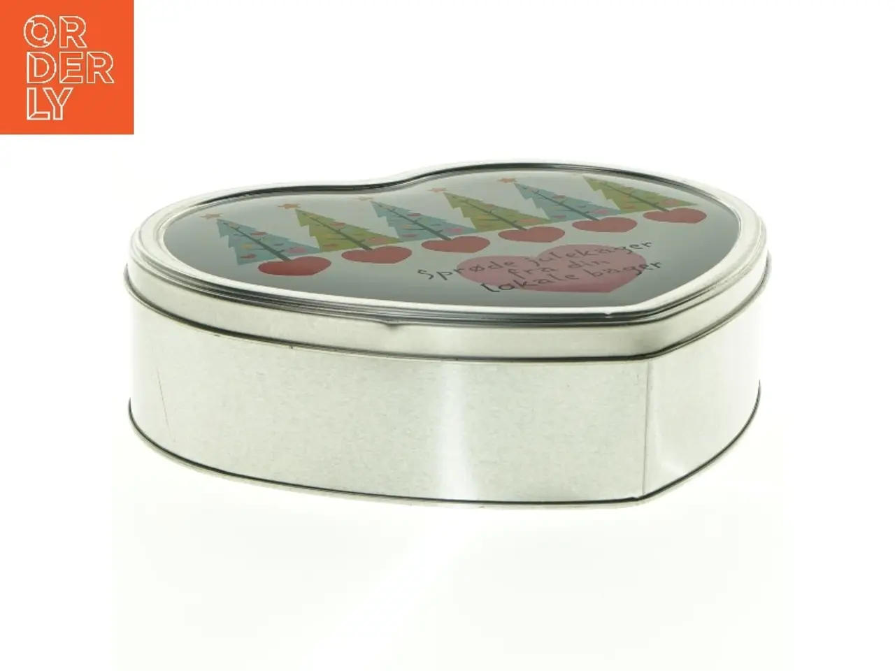 Billede 1 - Hjerteformet metaldåse (str. 23 x 19 cm)