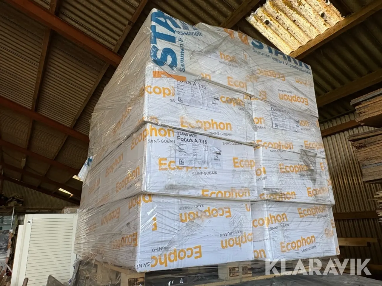 Billede 2 - Loftplader Ecophon Focus A T15 80,64 m2 8 pakker