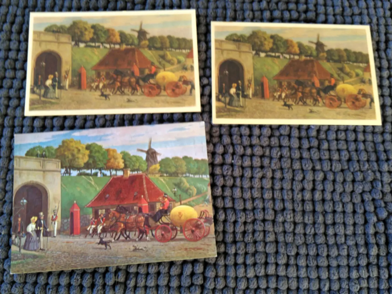 Billede 2 - Flotte postkort med postbude / postvæsenet