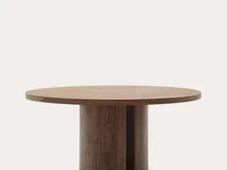 Kave Home spisebord – valnød, Ø150 cm – helt nyt