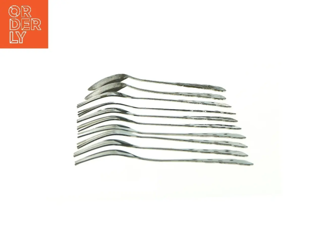 Billede 4 - Bestik (8 gafler og 2 skeer) fra Ukendt (str. L: 12cm og L: 12,5cm)