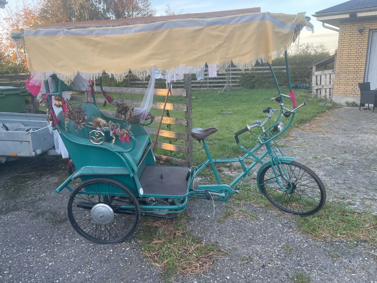Billede 1 - Rickshaw med benzin motor
