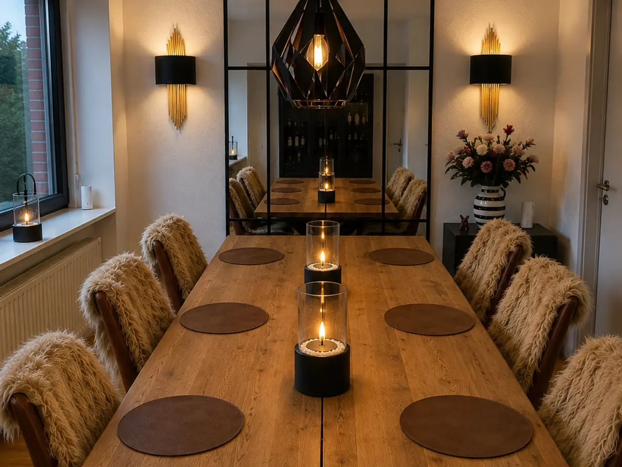 Billede 1 - 2 stk. olie-lamper – sorte med glas