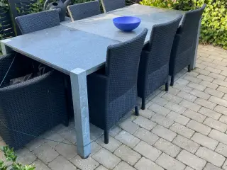 Granit bordplade i 3 stk l.205 b. 100