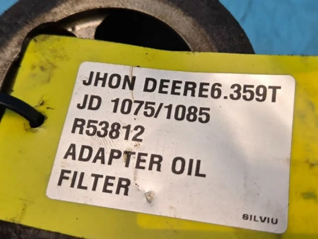 Billede 9 - John Deere 6359T Adapter Oliefilter R53812