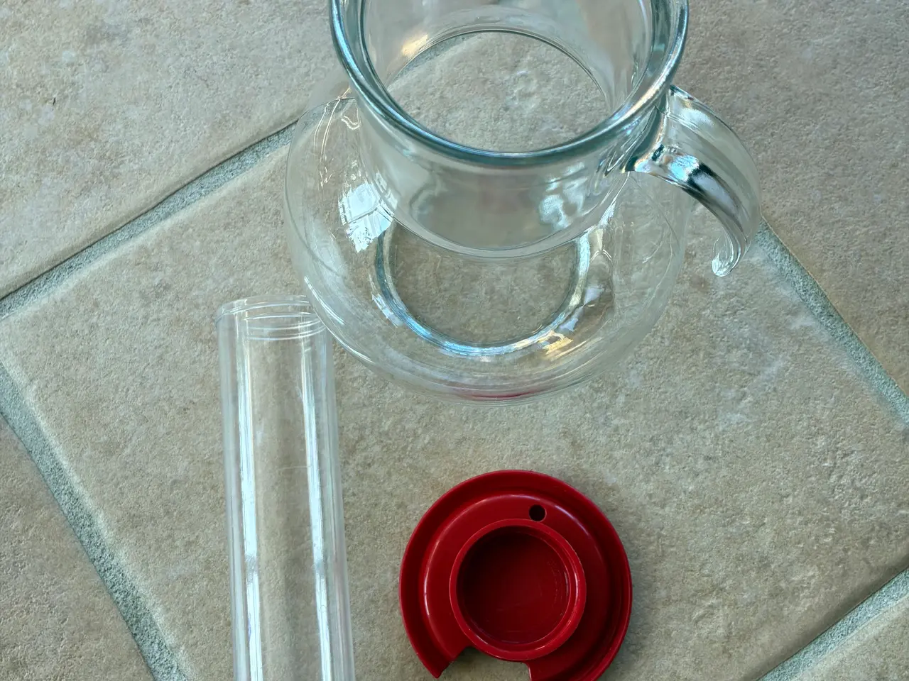 Billede 4 - Glas kande med indsats og låg 