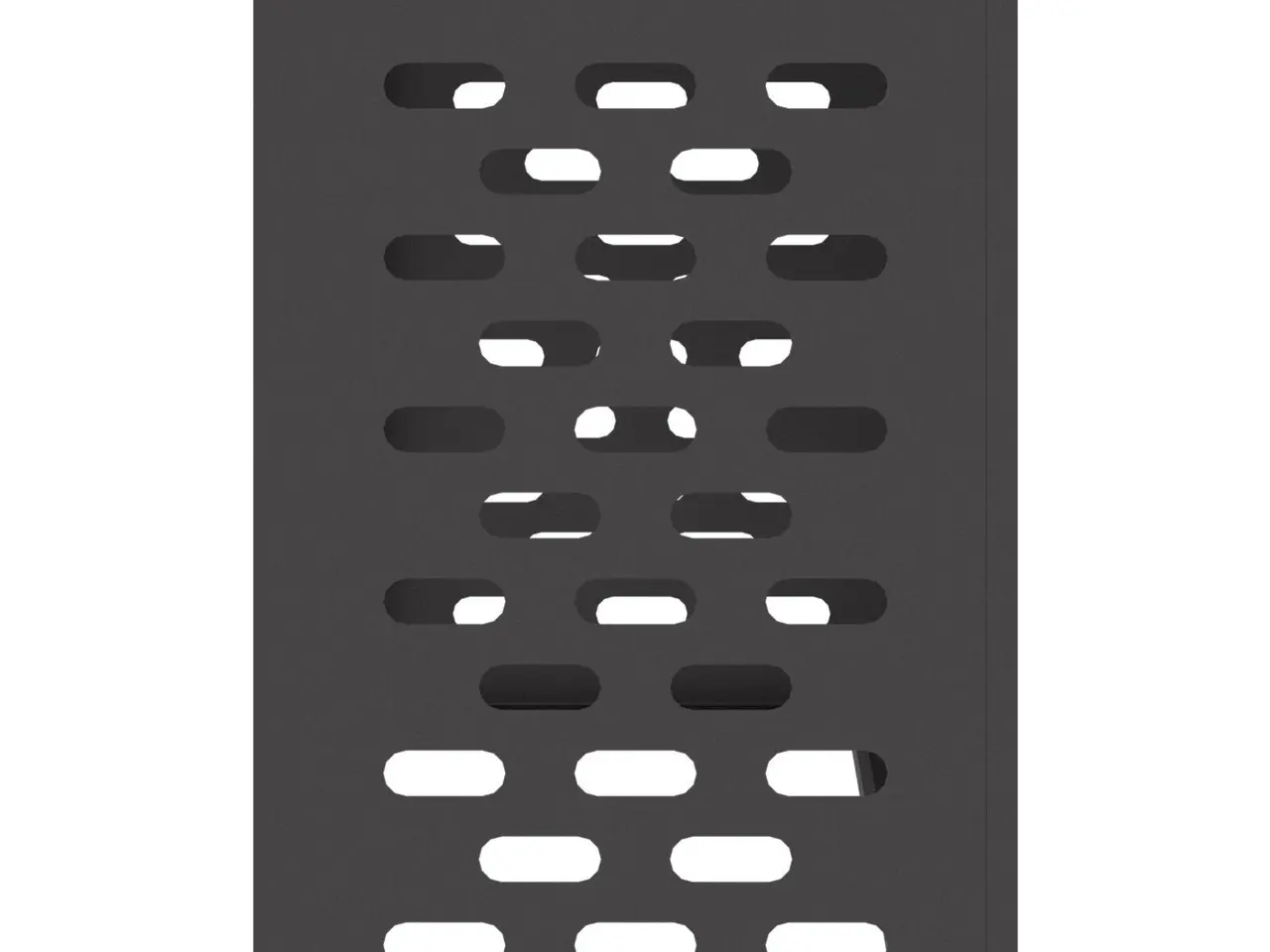Billede 7 - Airconditiondække i stål - sort 90 x 40 x 60 cm