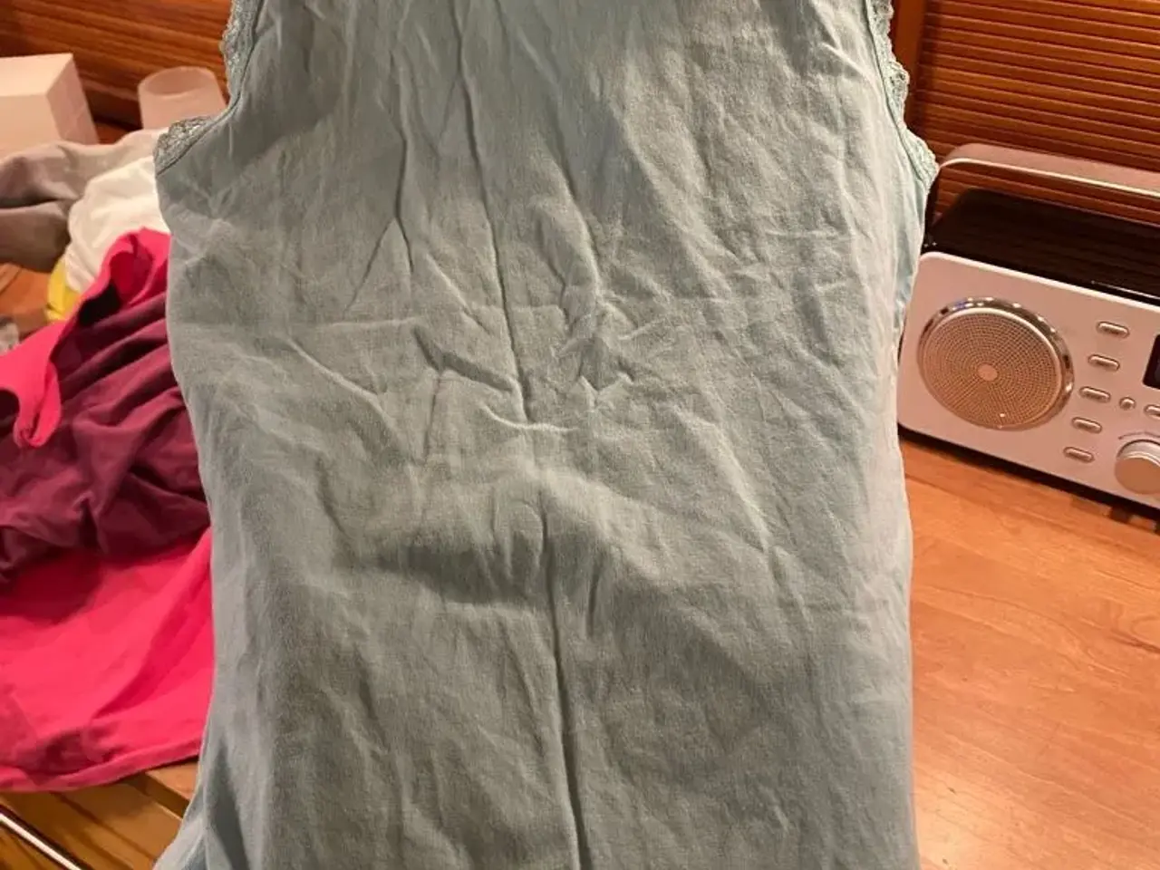 Billede 5 - Lyseblå flot blonde bluse str xs