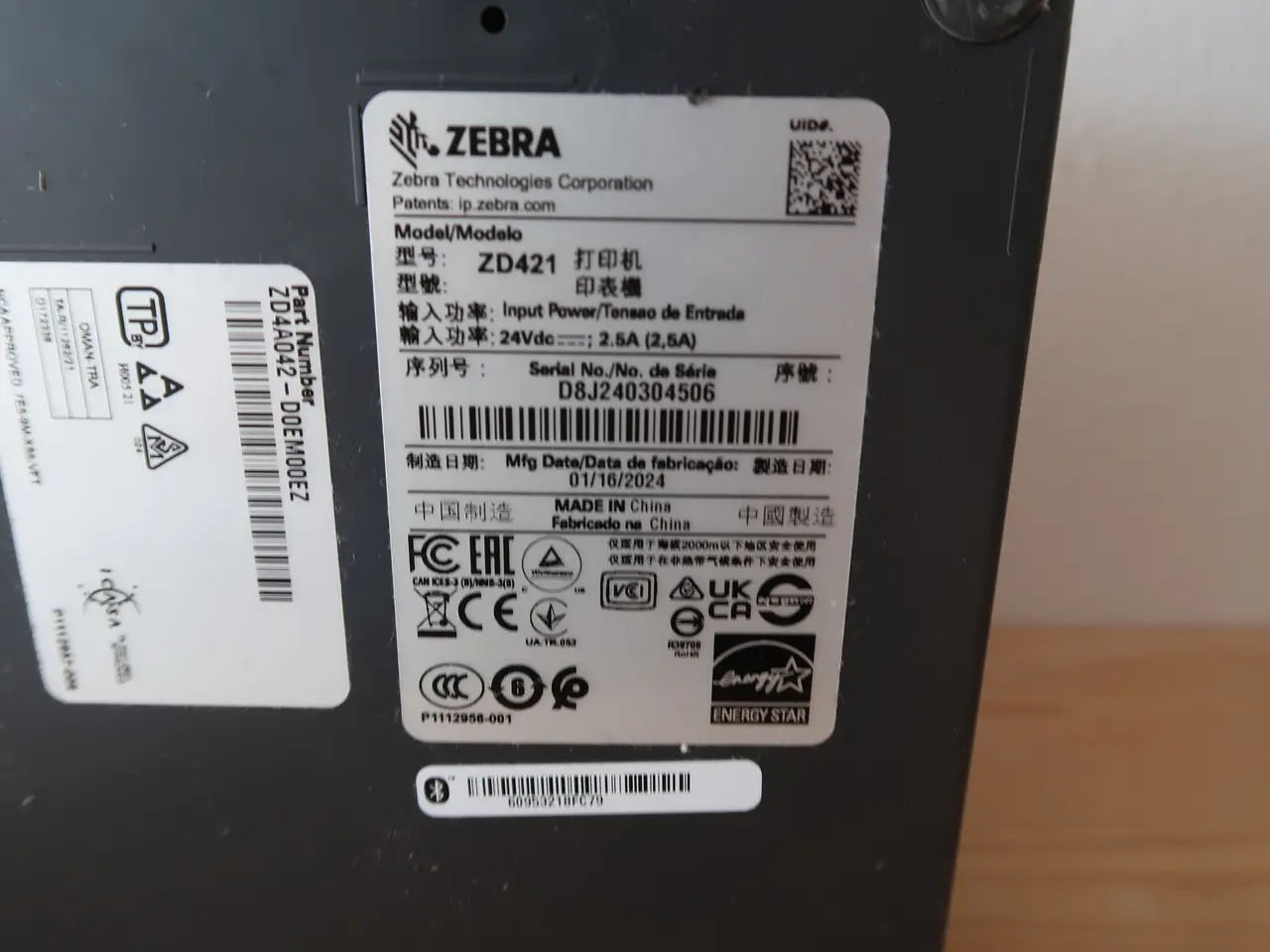 Billede 3 - Labelprinter, Zebra ZD421