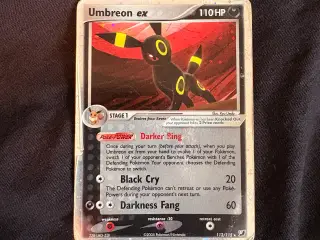 Pokemon: Umbreon ex 112 med holo swirl