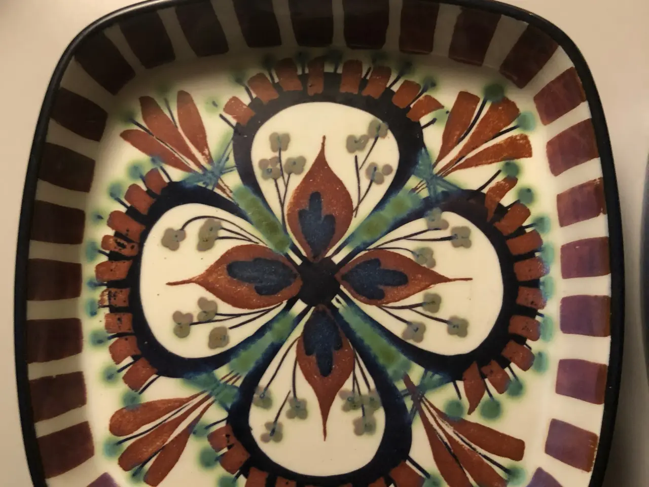 Billede 1 - Royal Copenhagen Firkante Fajance Fad