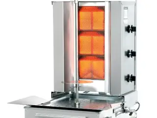 Kebab & Shawarma grill til gas – 40 kg kød