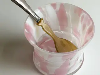Urtepotteskjuler klar/lyserød/hvid glas