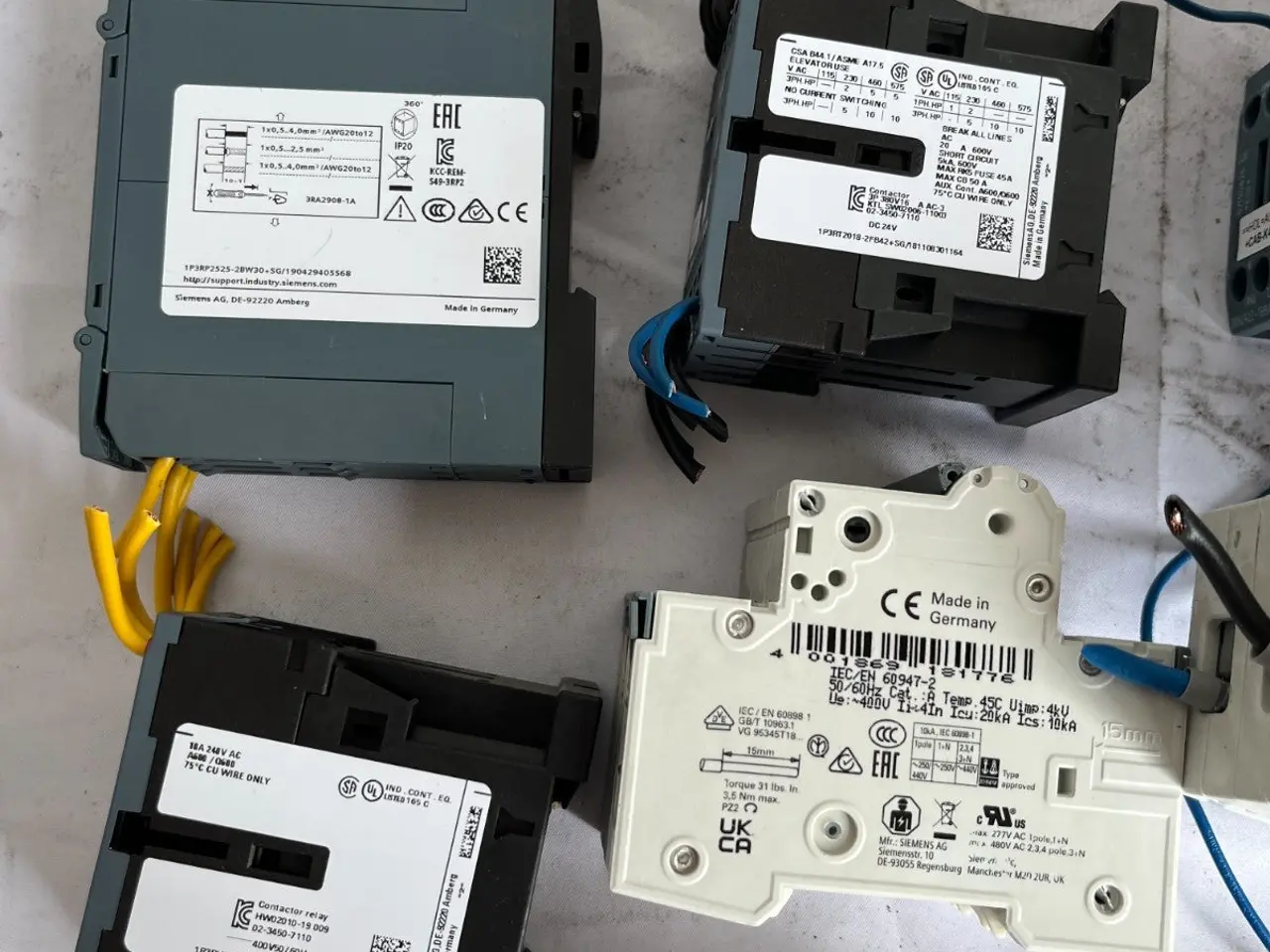 Billede 12 - Siemens Sirius Contactors, Mcbs And Auxiliary /