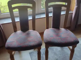 2 nye stole af fyrretræ