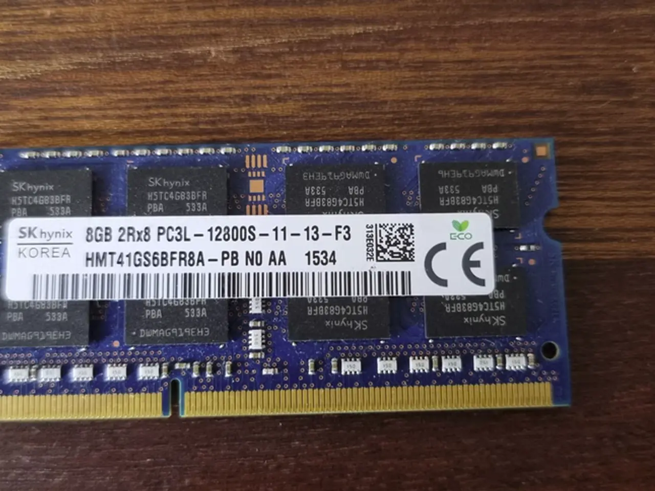 Billede 1 - SK Hynix 8GB DDR3L 1600MHz SO-DIMM - Bærbar RAM