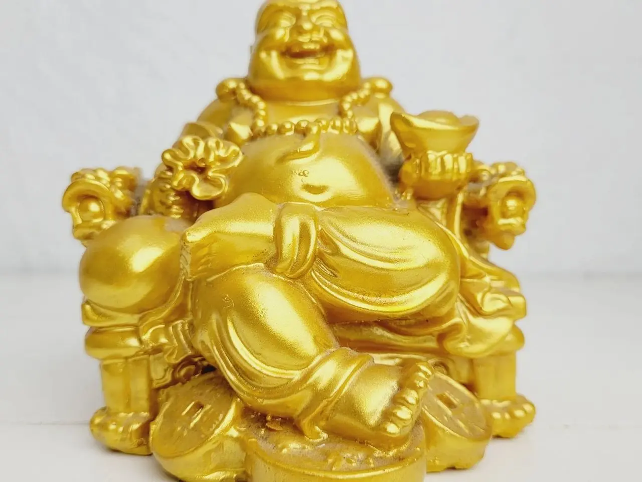 Billede 1 - ⭐️- Grinende Buddha Figur: Held og Lykke Symbolism