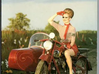 Summertime - Motorcykel - Postkort - Brugt