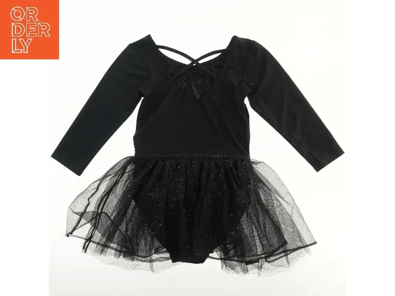 Billede 2 - Sort balletdragt med tylskørt fra H&M (str. 134)