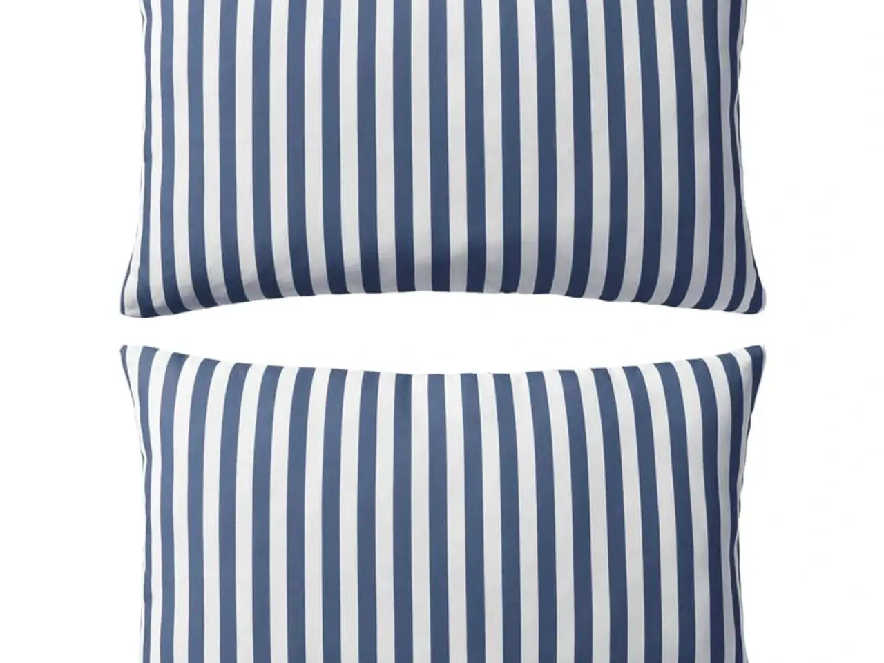 Billede 1 - Udendørspuder 2 stk. med striber 60 × 40 cm - marineblå