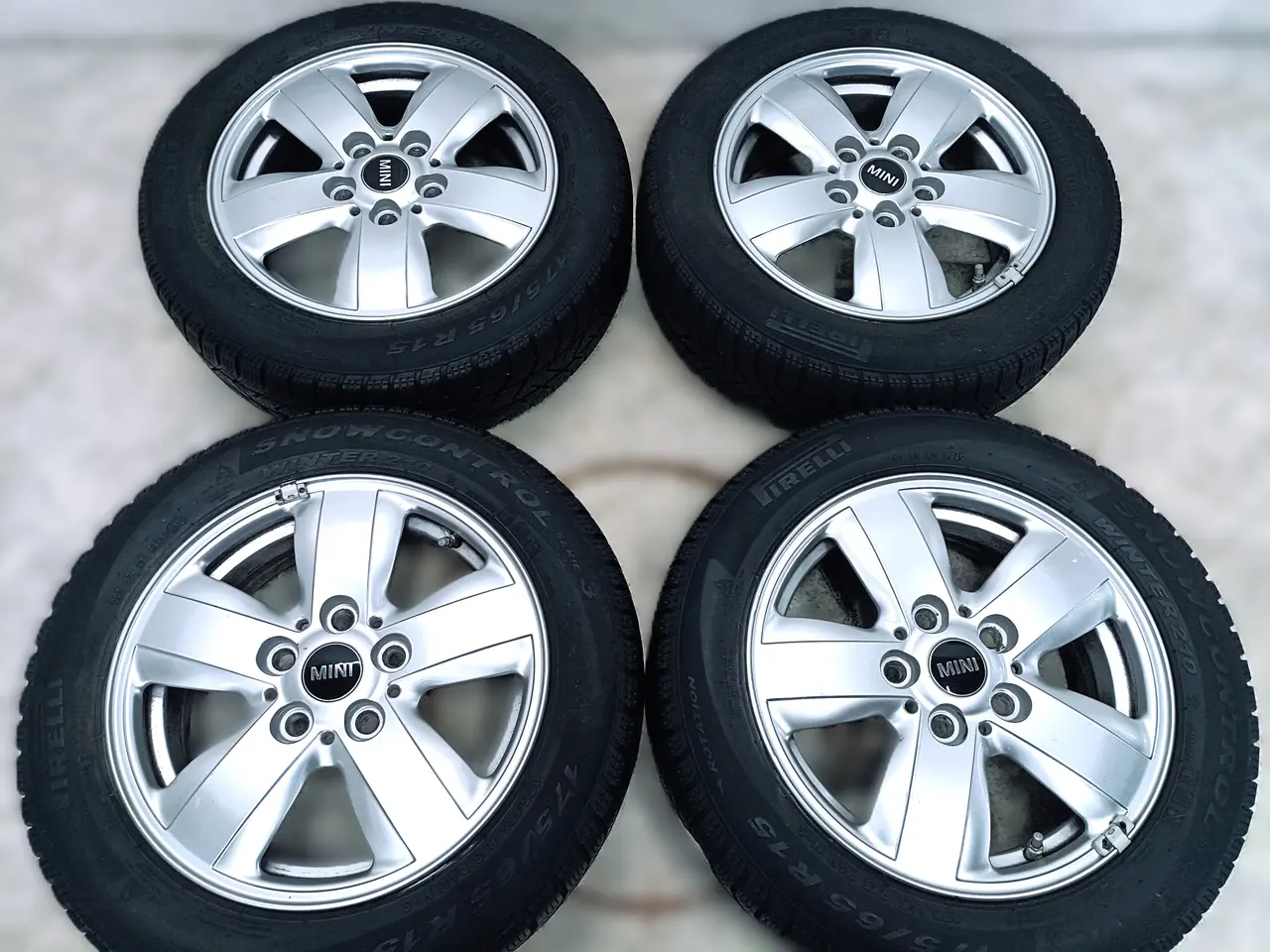 Billede 5 - 5x112 15" ET46 nav 66,6ø MINI vintersæt inkl.TPMS