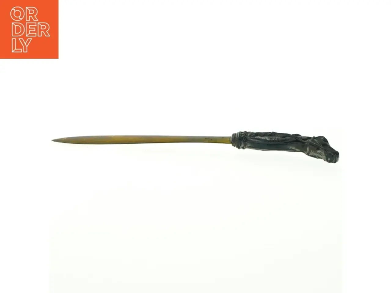 Billede 3 - Antik Heste brevåbner i metal (str. Totallængde. 25 cm)