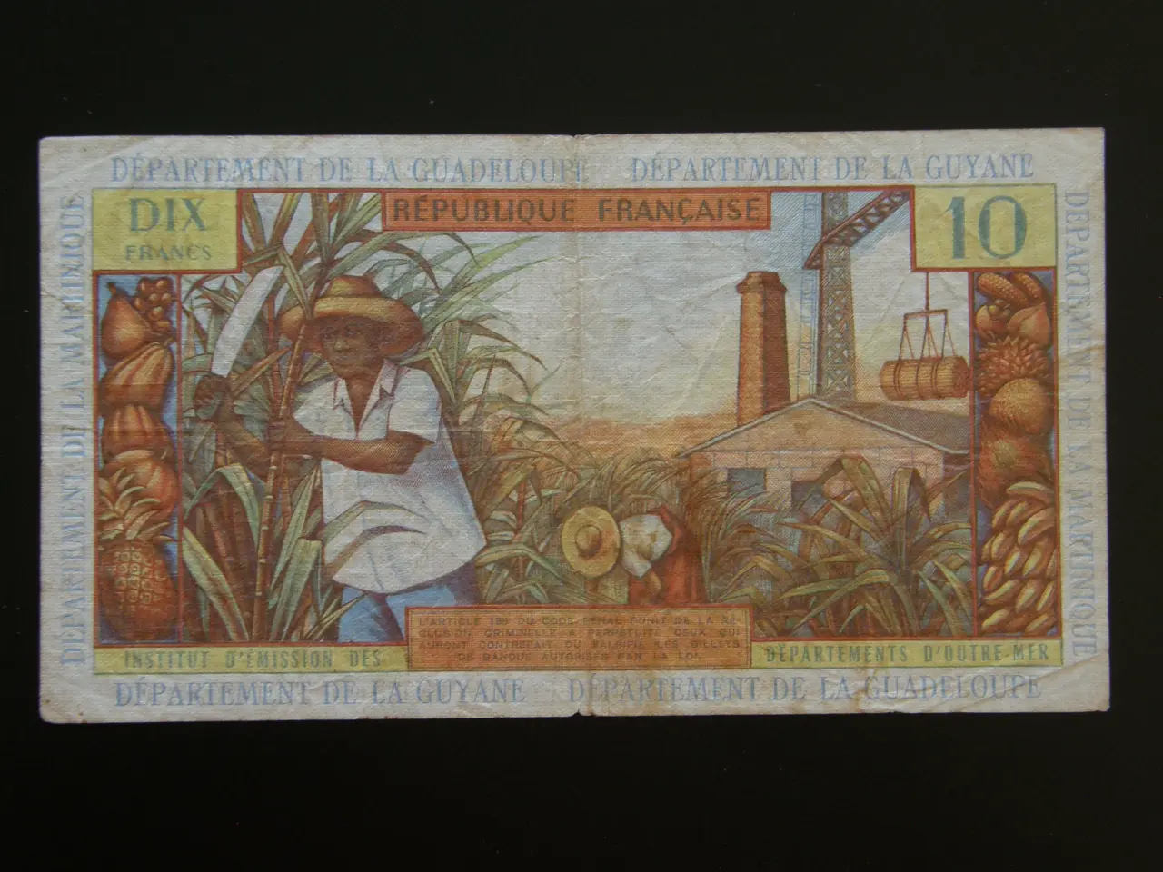 Billede 2 - French Antilles 10 Francs 1966 - 72 P8b