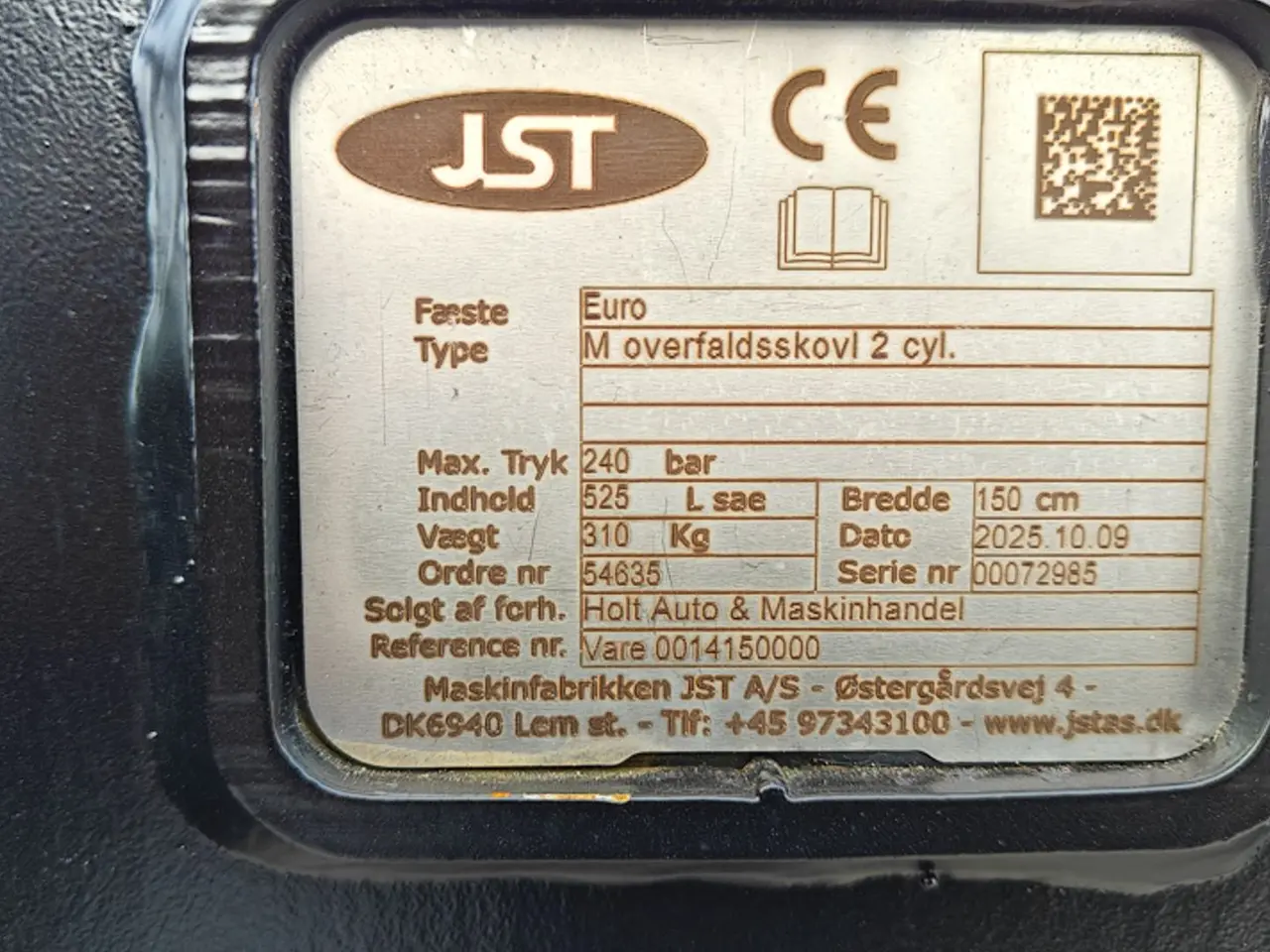 Billede 16 - JST M overfaldsskovl 90-160 cm./1-2 cyl.