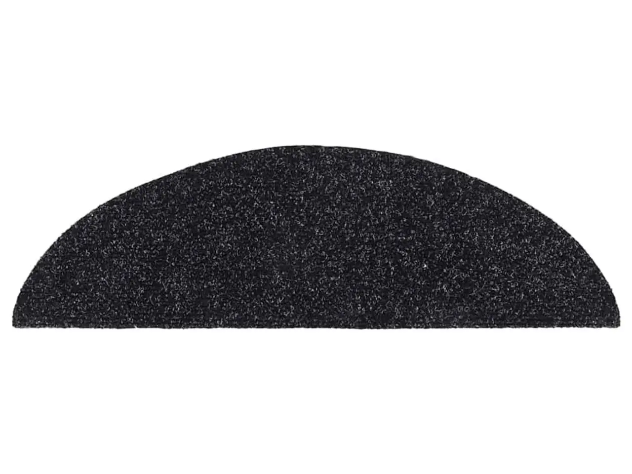 Billede 5 - Selvklæbende trappemåtter - 15 stk. halvrunde, 56×17×3 cm, sort